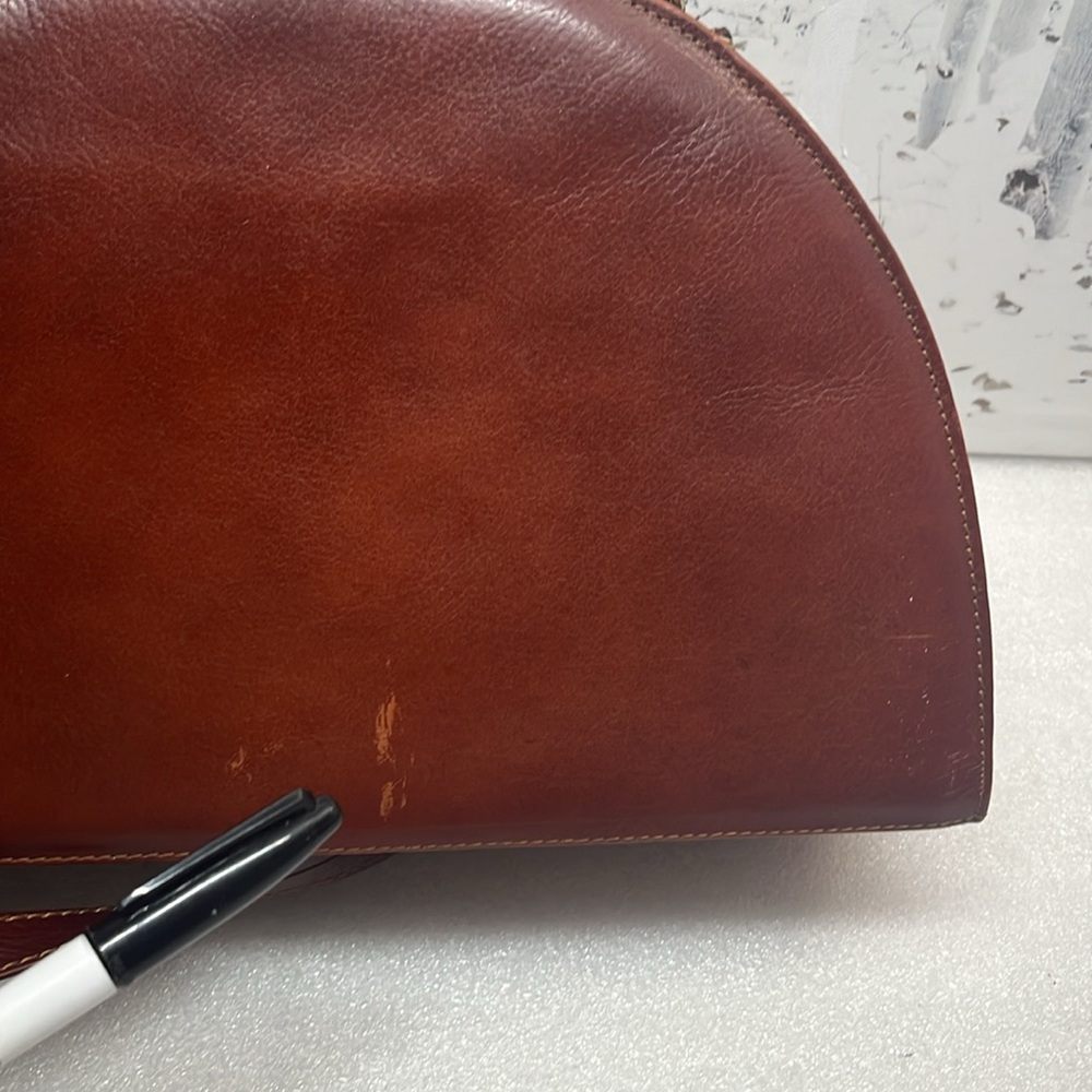 Leather Crossbody/Top Handle Made In Italy Purse - Picture 6 of 11